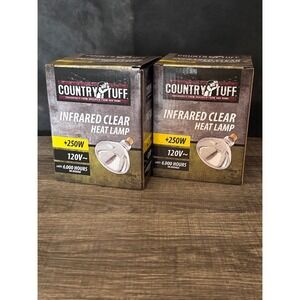 2 - Country Stuff Infrared Clear Heat Lamp 250W 120V 6000 Hour‎ Life